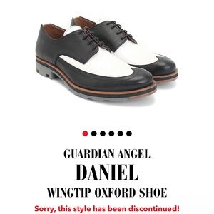 Fluevog new never worn Buster black and white rockabilly dress shoe